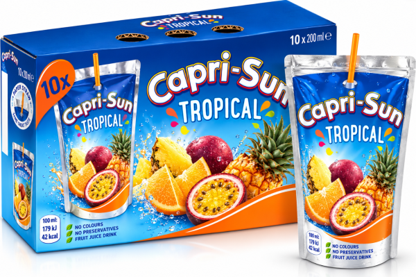 Capri-sun Tropical (10 Pack), 200ml (1x4)