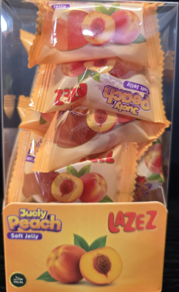 LAZEZ Soft Candy Juicy Peach 100g x 24 Stk