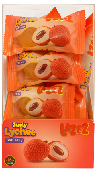 LAZEZ Soft Candy Juicy Lychee 100g x 24 Stk