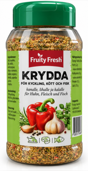 Fruityfresh Kyllingkrydda Mix 580g x 8