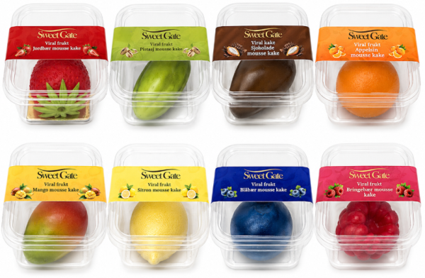 Viral Frukt Mousse Kake (8 Smak) x 40 Stk