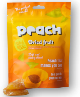 RAW NICE Dried Peach 18 x 80 g