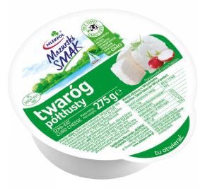 Twarog Mazurski Twarog Smak Semi-Fat Curd Cheese 275G x 8