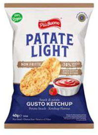 Piu Buono - Patete Light Ketchup 40 g x 16 Stk