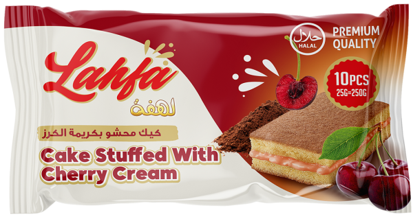 Lahfa Cake Stuffed with Cherry Cream 10 Stk x 12 Kartong