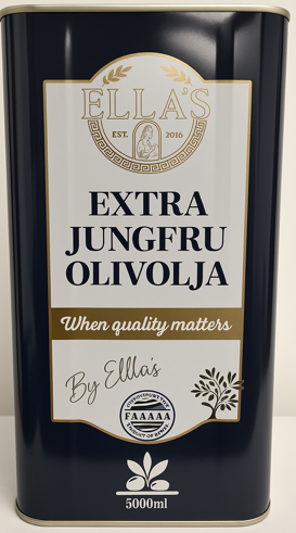 ELLAS Ekstra Virgin Olivenolje Greek 5 L X 4 Stk