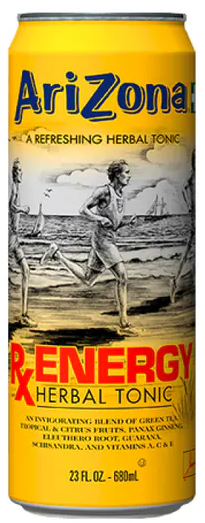 Arizona RX Energy Tea 24 x 650ml (US Edition)