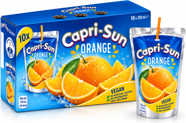 Capri-sun Orange (10 Pack), 200ml (1x4)