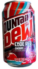 MOUNTAIN Dew CODE RED CHERRY 355 ml X 12 Stk