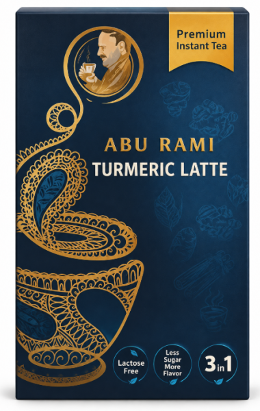 Abu Rami Karark te Turmeric Latte (8 x 25 g) x 24