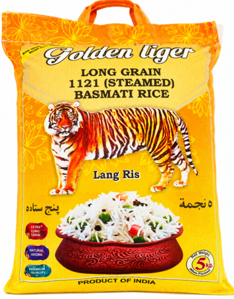 Golden Tiger Indisk Basmati Ris 5kg X 4 Stk