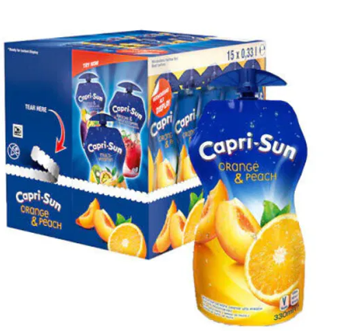 Capri-sun Orange & Peach 330 ml x 15 Stk
