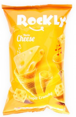 Rockly Chips – Nacho Cheese Flavored 75 g x 20 Stk