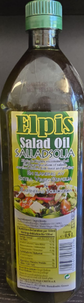 Elpis Salad Olje Greek 900 ml x12 Stk