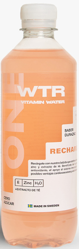 WTR ONE – Recharge (Peach) 12 x 500 ml