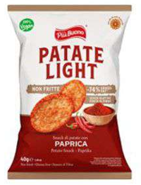 Piu Buono - Patete Light Paprica 40 g x 16 Stk