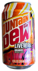 MOUNTAIN Dew LIVE WIRE ORANGE 355 ml X 12 Stk