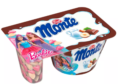 Zott Monte Dessert Mattel Barbie/Hotwheels 125G x 10