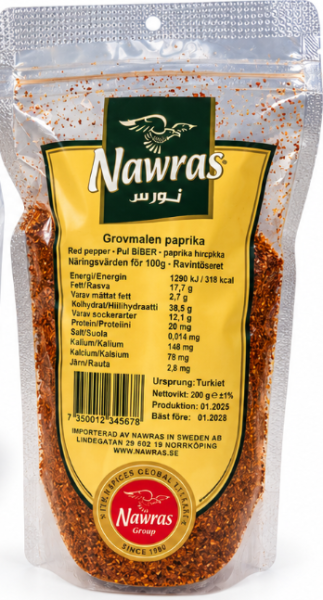 NAWRAS Red Pepper Sterk 200 g x 12 Stk