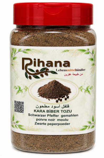 Rihana Svart Pepper Malt 200 g x 24 Stk