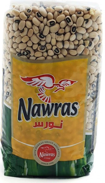 NAWRAS Black Eyed Beans 900 g X 10 Pcs