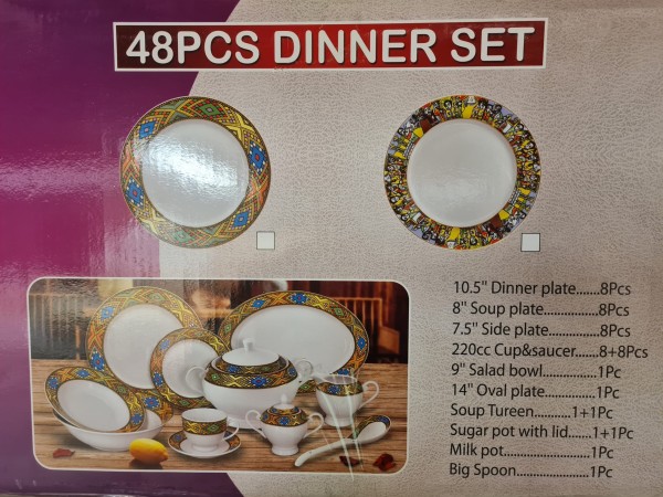 Tradisjonal Dinner Set 48 Pcs