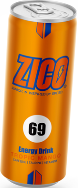 Zico Energy Mango 250 ml x 24