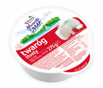 Twarog Mazurski Twarog Smak Full Fat Curd Cheese 275G x 8