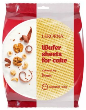 Lekorna - Cake Wafers Tortowe 90gx18