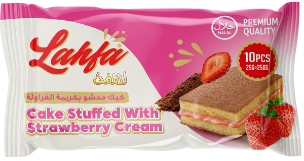 Lahfa Cake Stuffed with Strawberry Cream 10 Stk x 12 Kartong