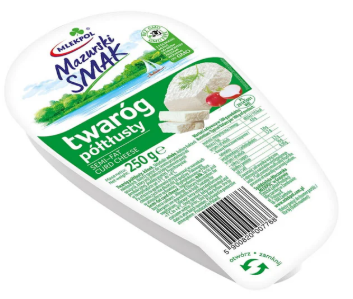 Twarog Mazurski Twarog Smak Semi-Fat Curd Cheese 250G x 6