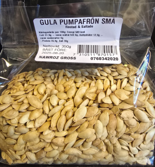 NAWROZ Pumpkin Små Frø R&S 350g x 24 Stk
