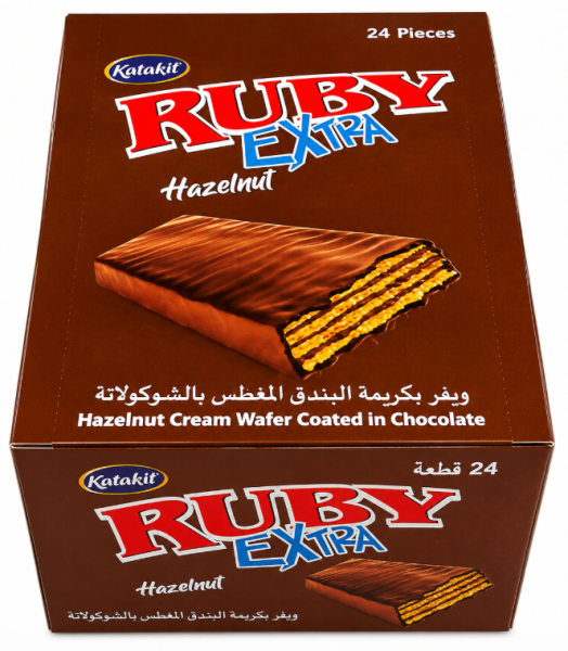 RUBY Huzelnut Cream Wafer 24 x12 pk