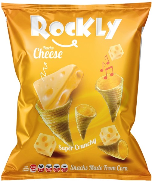 Rockly Chips – Nacho Cheese Flavored 18 g x 108 Stk