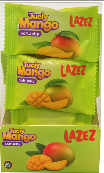LAZEZ Soft Candy Juicy Green Grape 100g x 24 Stk