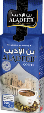 Aladeeb Coffee Dark With Extra Cardamom 500 g x 6 Stk