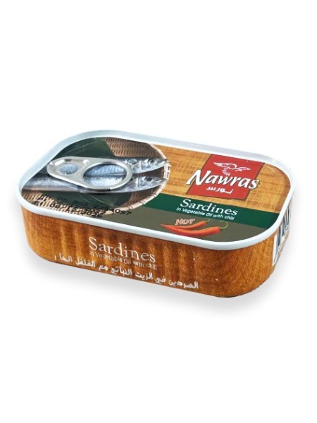 NAWRAS Sardiner Sterk 125 g x 50 Stk