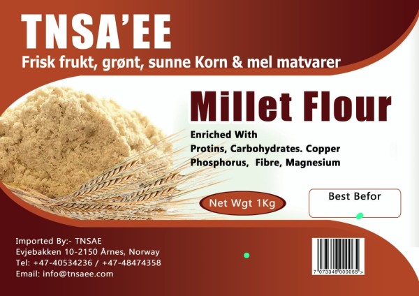 TNSA" EE Millet Flour 1 kg x 5 Stk
