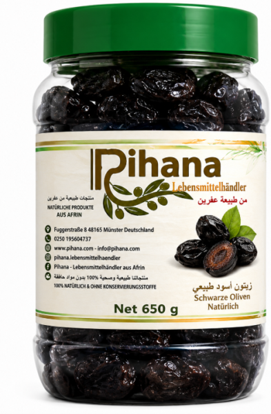 Rihana Svart Oliven fra Afrin 650 g x 8 Stk