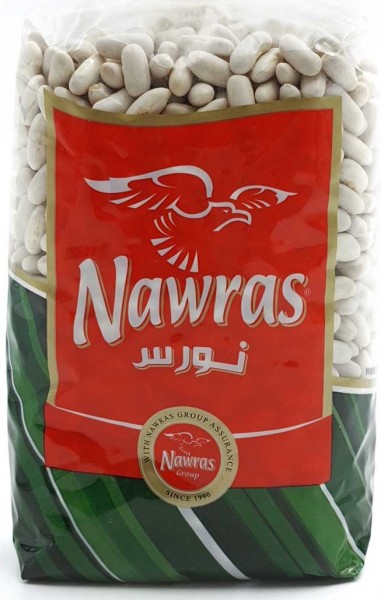 NAWRAS Hvite Bønner 900 g x 10 Stk