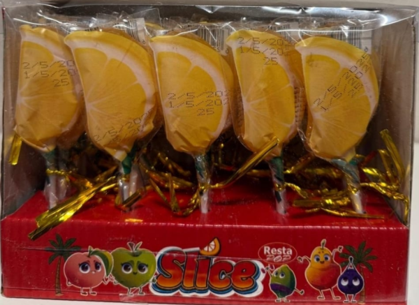 RESTA POP Orange Slice Lollipop 30 x 12 pk