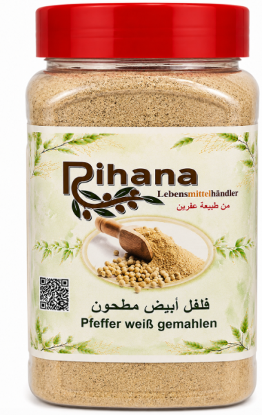 Rihana Hvit Pepper Malt 400 g x 24 Stk