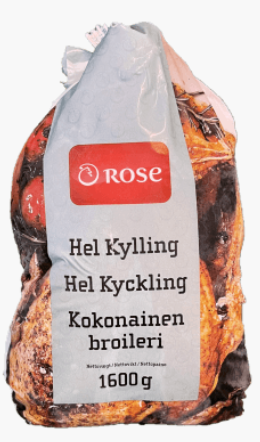 Rose hel kylling 1100 gr x 12