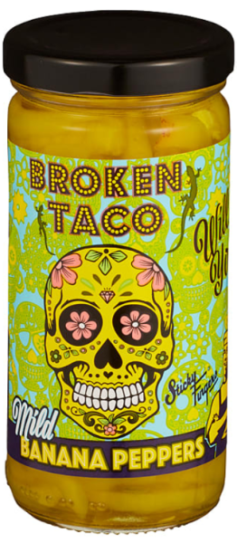 BROKEN TACO Mild Banana Peppers 236 g x 6 Stk