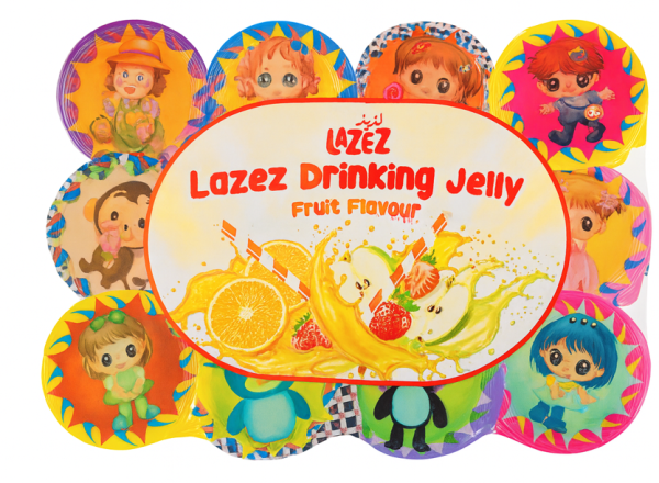 Lazez Drinking Jelly fruit flavour cup 75 g x 12 x 12 Stk