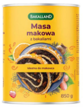 Bakalland - Poppy Seed Filling with Nuts & Raisins 850gx6