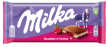 Mondelez - Milka Raspberry Creme Alpine Milk 100gx22