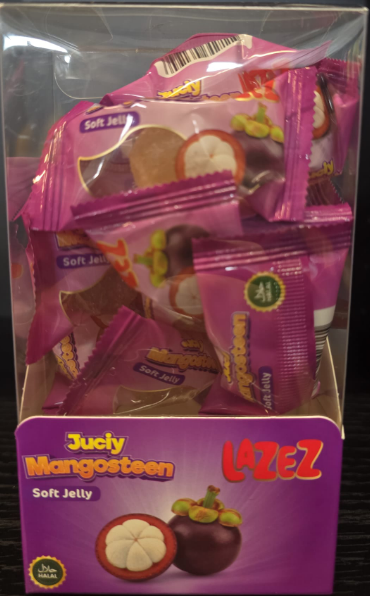 LAZEZ Soft Candy Juicy Mangosteen 100g x 24 Stk
