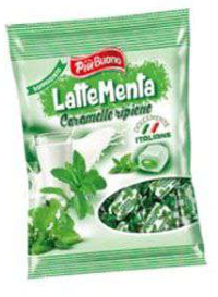Piu Buono Caramelle Latte Mente 150 g x 15 Stk