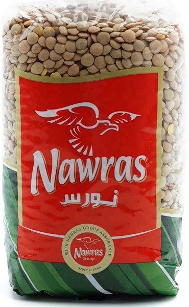 NAWRAS Grønne Linser 900 g X 10 Stk